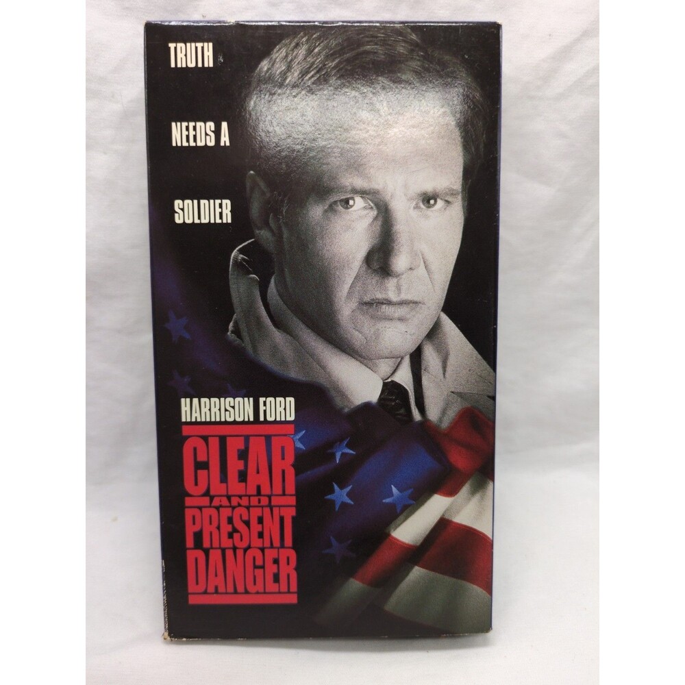 Harrison Ford Clear And Present Danger VHS Tape